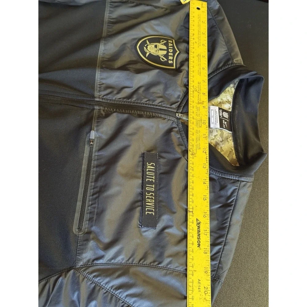 Nike Raiders Salute To Service Jacket XL NFL On Field Dri-Fit Full Zip - Picture 14 of 16